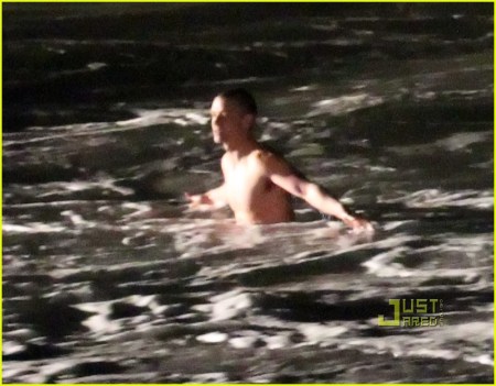 This is the REAL Justin Timberlake getting out of a lake. Bad quality photo but it should help your imagination get to what I'm talking about.