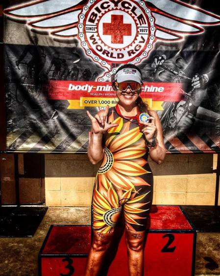 That's me with a big old smile on my face after I did the absolute worst triathlon time in my history and I loved it because I didn't give up. That's how I started my day. How was YOUR day?